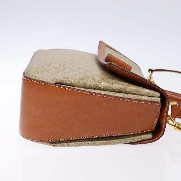 CELINE Macadam Canvas Hand Bag Pvc Beige Gold - Picture 4 of 13